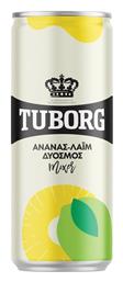 Tuborg Mixer Κουτί Αναψυκτικό Ανανάς, Lime & Δυόσμος με Ανθρακικό 4x330ml Κωδικός: 36385214