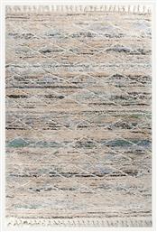 Tzikas Carpets 80297-110 Vita Χαλί με Κρόσια Καφέ 200x290εκ.