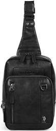 U.S. Polo Assn. Ανδρική Τσάντα Ώμου / Χιαστί σε Μαύρο χρώμα από το Designdrops