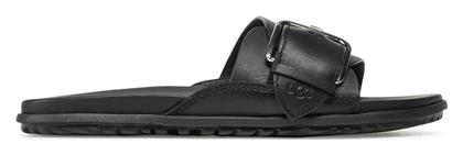 Ugg Australia Buckle Δερμάτινα Γυναικεία Σανδάλια σε Μαύρο Χρώμα