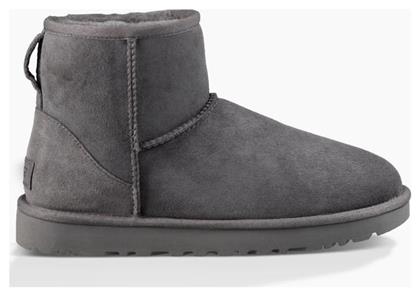 Ugg Australia Classic Mini II Suede Γυναικεία Μποτάκια με Γούνα Γκρι