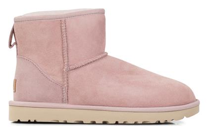 Ugg Australia Classic Mini II Suede Γυναικεία Μποτάκια με Γούνα Rose Grey από το Z-mall