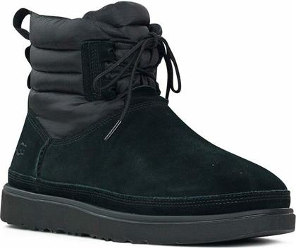 Ugg Australia Classic Mini Lace-Up Suede Μαύρα Ανδρικά Μποτάκια από το Z-mall