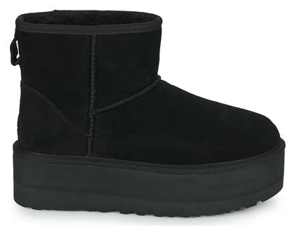 Ugg Australia Classic Mini Platform Ankle Boots Μαύρα 1134991-BLK