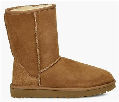 Ugg Australia Classic Short II Suede Γυναικείες Μπότες Χιονιού με Γούνα Chestnut