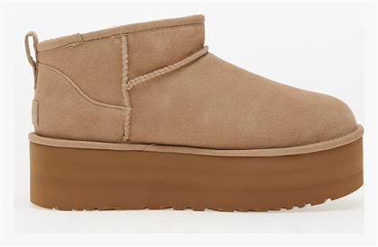 Ugg Australia Classic Ultra Mini Platform Μποτάκια Μπεζ 1135092-SAN