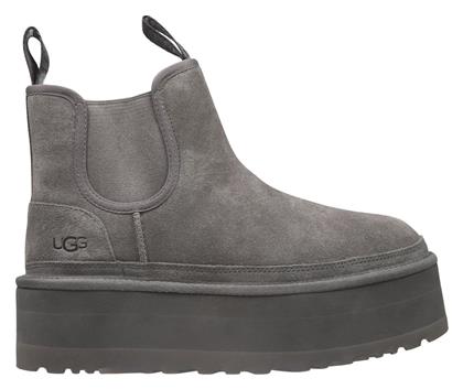 Ugg Australia Δερμάτινα Γυναικεία Chelsea Μποτάκια Γκρι από το ProjectShops