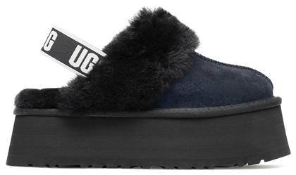 Ugg Australia Funkette Χειμερινές Γυναικείες Παντόφλες με γούνα σε Μαύρο Χρώμα από το Modivo