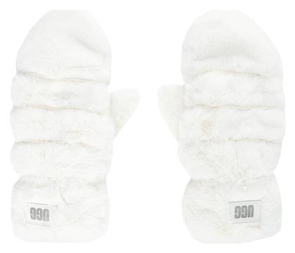 Ugg Australia Λευκά Γυναικεία Γάντια με Γούνα