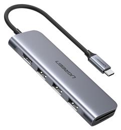 Ugreen CM511 USB-C Docking Station με HDMI 4K PD Ασημί