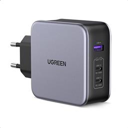 Ugreen Φορτιστής Χωρίς Καλώδιο με Θύρα USB-A και 2 Θύρες USB-C 140W Power Delivery / Quick Charge 4+ Μαύρος (Nexode GaN) από το e-shop