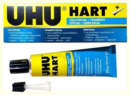 UHU Κόλλα Gel Hart Special Glue Μεσαίου Μεγέθους 35ml