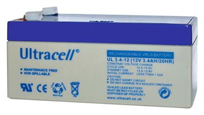 Ultracell UL 3.4-12 Μπαταρία UPS με Χωρητικότητα 3.4Ah και Τάση 12V από το Polihome