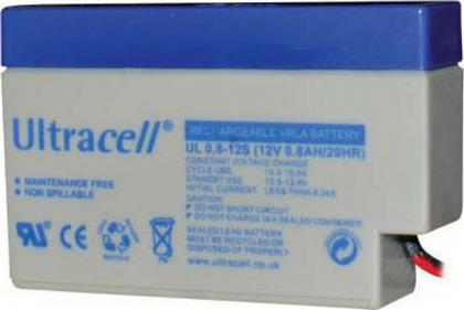 Ultracell UL0.8-12 Μπαταρία UPS με Χωρητικότητα 0.8Ah και Τάση 12V από το e-shop