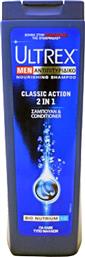 Ultrex Men Classic Action 2 σε 1 Αντιπιτυριδικό Σαμπουάν & Conditioner για Κάθε Τύπο Μαλλιών 360ml από το Esmarket