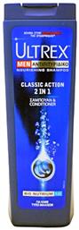 Ultrex Men Classic Action 2 σε 1 Αντιπιτυριδικό Σαμπουάν & Conditioner για Κάθε Τύπο Μαλλιών 360ml