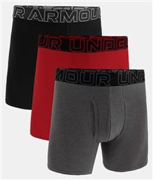 Under Armour Ανδρικά Μποξεράκια Black/red/grey 3Pack από το Zakcret Sports