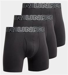 Under Armour Ανδρικά Μποξεράκια 3Pack Μαύρα