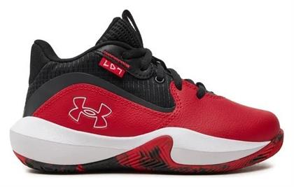 Under Armour Αθλητικά Παιδικά Παπούτσια Μπάσκετ Lockdown 7 Κόκκινα από το Siontis Athletics