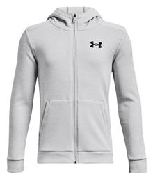 Under Armour Αθλητική Παιδική Ζακέτα Φούτερ Fleece με Κουκούλα Γκρι