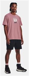 Under Armour Boxed Heavyweight Ανδρικό T-shirt Pink Elixir / Black με Στάμπα από το Z-mall