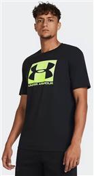 Under Armour Boxed Sportstyle Ss Ανδρικό Αθλητικό T-shirt Κοντομάνικο Μαύρο από το MybrandShoes