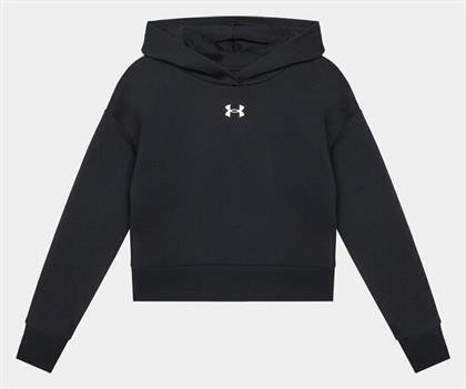 Under Armour Fleece Παιδικό Φούτερ με Κουκούλα Μαύρο Rival από το Modivo