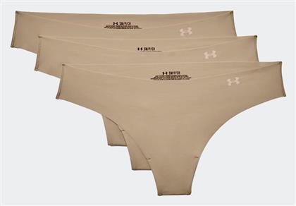 Under Armour Γυναικεία String 3Pack χωρίς Ραφές Black/ Nude/ Dash Pink από το Z-mall