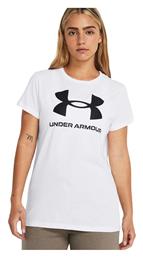 Under Armour Γυναικείο Αθλητικό T-shirt Fast Drying Λευκό