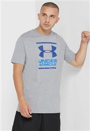Under Armour GL Foundation Αθλητικό Ανδρικό T-shirt Γκρι με Λογότυπο από το MybrandShoes
