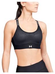 Under Armour Infinity Mid Γυναικείο Αθλητικό Μπουστάκι Μαύρο