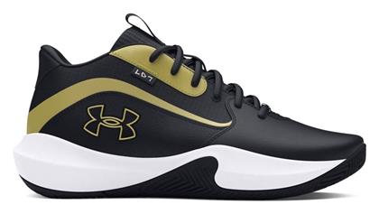 Under Armour Lockdown 7 Χαμηλά Μπασκετικά Παπούτσια Μαύρα