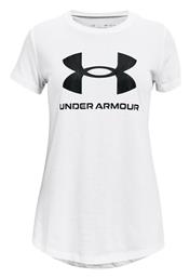 Under Armour Παιδική Καλοκαιρινή Μπλούζα Κοντομάνικη Λευκή