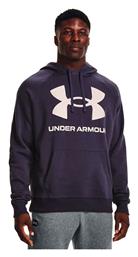 Under Armour Rival Big Ανδρικό Φούτερ με Κουκούλα και Τσέπες Μωβ από το Z-mall