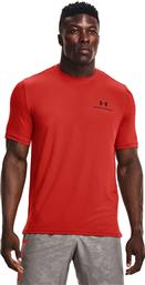 Under Armour Rush Energy Ανδρικό T-shirt Κόκκινο με Λογότυπο από το Z-mall