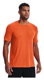 Under Armour Rush Seamless GeoSport Αθλητικό Ανδρικό T-shirt Πορτοκαλί με Λογότυπο