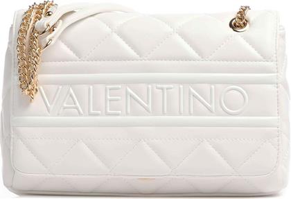 Valentino Bags Γυναικεία Flap Bag 'Ωμου σε Λευκό χρώμα από το Tsakiris Mallas