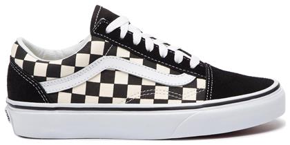 Vans Primary Check Old Skool Unisex Sneakers Μαύρο / Άσπρo