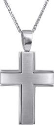 Βαπτιστικοί Σταυροί με Αλυσίδα Βαπτιστικός σταυρός Κ18 λευκόχρυσος με αλυσίδα 030607C 030607C Ανδρικό Χρυσός 18 Καράτια