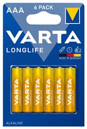 Varta LongLife Αλκαλικές Μπαταρίες AAA 1.5V 6τμχ από το Esmarket