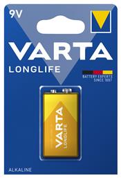 Varta LongLife Αλκαλική Μπαταρία 9V 1τμχ