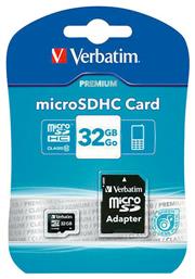 Verbatim Premium microSDHC 32GB Class 10 U1 UHS-I