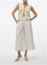 Vero Moda Γυναικείο Βαμβακερό Παντελόνι Μπεζ από το The Fashion Project