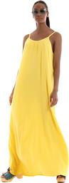 Vero Moda Maxi Καλοκαιρινό All Day Φόρεμα με Τιράντα Κίτρινο