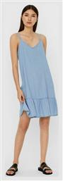 Vero Moda Mini All Day Φόρεμα με Τιράντα Light Blue Denim