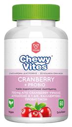 Vican Chewy Vites Cranberry & Probio Προβιοτικά 60 ζελεδάκια από το Pharm24