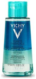 Vichy Waterproof Remover Υγρό Ντεμακιγιάζ Purete Thermale Eye Make-Up για Ευαίσθητες Επιδερμίδες 100ml