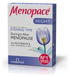 Vitabiotics Menopace Night Evening Time 30 ταμπλέτες