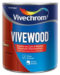 Vivechrom Ριπολίνη Διαλύτου Vivewood 0.75lt Λευκό Σατινέ από το Esmarket