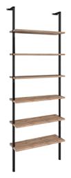 Βιβλιοθήκη Madison Μαύρο / Pine Oak 60x20x183εκ.